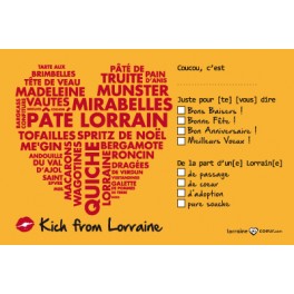 Carte Postale - I love Lorraine
